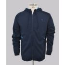 Navy Hooded Full Zip Sweat Top