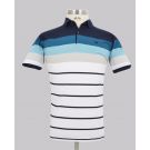 Kurt Geiger Striped Slim Fit Pique Golfer