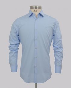 Easy Iron Light Blue Slim Fit Shirt